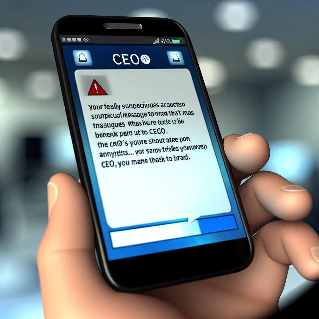 Ceo Text Fraudsters Impersonate CEOs In Text Messages To Deceive Employees